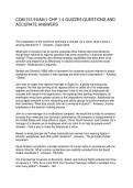 COM 315 EXAM 1 CHP 1-4 QUIZZES QUESTIONS AND ACCURATE ANSWERS