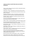 COM 315 EXAM 2 QUESTIONS AND ACCURATE ANSWERS