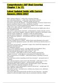 Anatomy & Physiology Final Exam Chapters 1&ndash;15 2026&sol;2027 &vert; Correct Answers &vert; Complete Review Guide