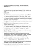 COM 315 EXAM 2 QUESTIONS AND ACCURATE ANSWERS