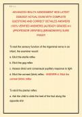 ADVANCED HEALTH ASSESSMENT HESI LATEST &NewLine;2026&sol;2027 ACTUAL EXAM WITH COMPLETE &NewLine;QUESTIONS AND CORRECT DETAILED ANSWERS &NewLine;&lpar;100&percnt; VERIFIED ANSWERS&rpar; &vert;ALREADY GRADED A&plus;&vert; &NewLine;&vert;&vert;PROFESSOR VERIFIED&vert;&vert; &vert;&vert;BRANDNEW&excl;&excl;&excl;&vert;&vert; SURE &NewLine;PASS&excl;&excl;&excl;