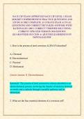 NACE CIP EXAM &sol;APPROVED NACE CIP LEVEL 1 EXAM 2026&sol;2027 COMPREHENSIVE PRACTICE QUESTIONS AND STUDY GUIDE COMPLETE ACCURATE EXAM ACTUAL QUESTIONS AND CORRECT DETAILED ANSWERS WITH RATIONALES &lpar;100&percnt; CORRECT VERIFIED SOLUTIONS&rpar; CURRENT UPDATED VERSION 2026 ED