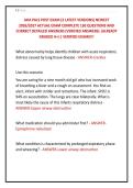 AHA PALS POST EXAM &lpar;3 LATEST VERSIONS&rpar; NEWEST &NewLine;2026&sol;2027 ACTUAL EXAM COMPLETE 150 QUESTIONS AND &NewLine;CORRECT DETAILED ANSWERS &lpar;VERIFIED ANSWERS&rpar; &vert;ALREADY &NewLine;GRADED A&plus;&vert;&vert; VERIFIED EXAMS&excl;&excl;&excl;