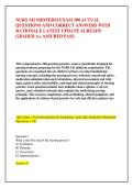 NURS 142 MIDTERM EXAM 300 ACTUAL &NewLine;QUESTIONS AND CORRECT ANSWERS WITH &NewLine;RATIONALE LATEST UPDATE ALREADY &NewLine;GRADED A&plus; ASSURED PASS