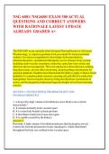 NSG 6001&sol; NSG6001 EXAM 300 ACTUAL &NewLine;QUESTIONS AND CORRECT ANSWERS &NewLine;WITH RATIONALE LATEST UPDATE &NewLine;ALREADY GRADED A&plus;