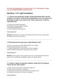 WGU E007 Agile Methodology OA Practice Exam V1 & V2 &vert; 140 Questions&comma; Verified Answers & Detailed Rationales &vert; 2026 Study Guide&period;