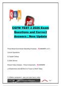 CGFM Test 3 &lpar;2026&rpar; Expert Verified Practice Questions & Answers &vert; Association of Government Accountants &lpar;AGA&rpar; &vert; Government Financial Management&comma; Internal Controls&comma; Auditing & Performance Management Exam