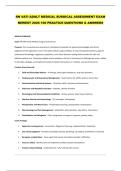RN VATI ADULT MEDICAL SURGICAL ASSESSMENT EXAM NEWEST 2026 100 PRACTICE QUESTIONS & ANSWERS