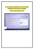 ATI RN MATERNAL NEWBORN OB 2023-2026 NEWEST SCREENSHOT QUESTIONS AND ANSWER