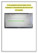 ATI RN LEADERSHIP 2023-2026 NEWEST ACTUAL SCREENSHOT 70 NGN QUESTIONS AND ANSWERS