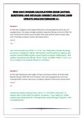 WGU D441 DOSAGE CALCULATIONS EXAM &vert;ACTUAL QUESTIONS AND DETAILED CORRECT SOLUTIONS &vert;NEW UPDATE 2026&sol;2027&vert;GRADED A&plus;