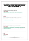 NUR 155 EXAM 1 -GALEN COLLEGE OF NURSING &vert;ACTUAL QUESTIONS AND DETAILED CORRECT SOLUTIONS &vert;NEW UPDATE 2026&sol;2027&vert;GRADED A&plus;
