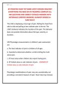  &NewLine;ATI PEDIATRIC EXAM TEST BANK LATEST VERSION 2026&sol;2027 &NewLine;&lpar;EVERYTHING YOU NEED ON ATI PEDIATRIC&rpar; COMPLETE ALL &NewLine;400 QUESTIONS AND CORRECT DETAILED ANSWERS WITH &NewLine;RATIONALES &lpar;VERIFIED ANSWERS&rpar; &vert;ALREADY GRADED A&plus; &NewLine;SURE PASS&excl;&excl;&excl;