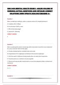 NSG 3450 MENTAL HEALTH EXAM 3 -GALEN COLLEGE OF NURSING &vert;ACTUAL QUESTIONS AND DETAILED CORRECT SOLUTIONS &vert;NEW UPDATE 2026&sol;2027&vert;GRADED A&plus;