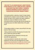 WGU D677 Pre OA EXAM 2026&sol;2027 &vert;&vert; MOST RECENT &NewLine;EXAM 2026&vert;2027 ACTUAL COMPLETE REAL VERIFIED &NewLine;EXAM QUESTIONS AND CORRECT ANSWERS &NewLine;&lpar;VERIFIED ANSWERS&rpar; ALREADY GRADED A&plus; &vert; &NewLine;GUARANTEED SUCCESS&excl;&excl; NEWEST EXAM&excl;&excl;&excl; 