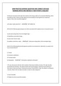 AANP PRACTICE&vert;VERIFIED QUESTIONS AND CORRECT DETAILED ANSWERS&vert;RATED AND GRADED A&plus; NEW UPDATE&vert; 2026&sol;2027