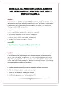 CDCES EXAM SELF ASSESSMENT &vert;ACTUAL QUESTIONS AND DETAILED CORRECT SOLUTIONS &vert;NEW UPDATE 2026&sol;2027&vert;GRADED A&plus;