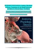 Anatomy&comma; Physiology&comma; & Disease &ndash; Foundations for the Health Professions&comma; 3rd Edition &vert; Verified Test Bank with Accurate Answers &vert; Essential NCLEX & Health Professions Exam Success Guide by Deborah Roiger & Nia Bullock