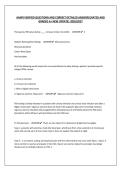 AANP&vert;VERIFIED QUESTIONS AND CORRECT DETAILED ANSWERS&vert;RATED AND GRADED A&plus; NEW UPDATE&vert; 2026&sol;2027