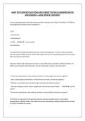 AANP TEST&vert;VERIFIED QUESTIONS AND CORRECT DETAILED ANSWERS&vert;RATED AND GRADED A&plus; NEW UPDATE&vert; 2026&sol;2027