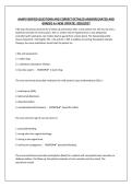 AANP&vert;VERIFIED QUESTIONS AND CORRECT DETAILED ANSWERS&vert;RATED AND GRADED A&plus; NEW UPDATE&vert; 2026&sol;2027