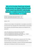 AHA ACLS Provider Final Exam Advanced Cardiovascular Life Support Official Practice Exam Actual Exam 2026&sol;2027 with Detailed Rationales &vert; Complete Exam-Style Questions &vert; Pass Guaranteed &ndash; A&plus; Graded&NewLine;&NewLine;