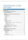 Omgevingsrecht &vert; Bestuurs- en omgevingsrecht &vert; UGent &vert; 2025&sol;2026 - COMPLETE samenvatting &lpar;incl&period; hoorcolleges&rpar; - in 1e ZIT GESLAAGD