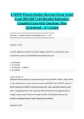 LADWP Electric Station Operator Exam Actual Exam 2026&sol;2027 with Detailed Rationales &vert; Complete Exam-Style Questions &vert; Pass Guaranteed &ndash; A&plus; Graded&NewLine;&NewLine;