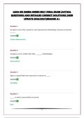 LEAN SIX SIGMA GREEN BELT FINAL EXAM &vert;ACTUAL QUESTIONS AND DETAILED CORRECT SOLUTIONS &vert;NEW UPDATE 2026&sol;2027&vert;GRADED A&plus;