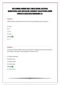 SIX SIGMA GREEN BELT MCQ EXAM &vert;ACTUAL QUESTIONS AND DETAILED CORRECT SOLUTIONS &vert;NEW UPDATE 2026&sol;2027&vert;GRADED A&plus;