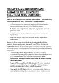 FISDAP EXAM 4 QUESTIONS AND ANSWERS WITH COMPLETE SOLUTIONS 100&percnt; CORRECT&excl;&excl;&excl;