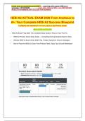 HESI A2 Entrance Exam 2026 &vert; Chamberlain University Actual Exam Study Guide &vert; Complete HESI A2 Success Blueprint &vert; 98&percnt; Score Obtained by Exam Taker &vert; Comprehensive Practice Questions & Answers &vert; Nursing School Admission Prep PDF