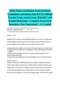AHIP Final Certification Exam Medicare Compliance Advantage Part D FWA Official Practice Exam Actual Exam 2026&sol;2027 with Detailed Rationales &vert; Complete Exam-Style Questions &vert; Pass Guaranteed &ndash; A&plus; Graded&NewLine;&NewLine;