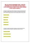 WGU C722- ProjeCt ManaGeMent &lpar;PHeo&rpar; - objeCtive&NewLine;assessMent stUdy GUide neWest 2026 WitH CorreCt&NewLine;aCtUaL QUestions and CorreCtLy WeLL deFined ansWers&NewLine;Latest aLready Graded a&plus; 