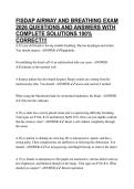 FISDAP AIRWAY AND BREATHING EXAM 2026 QUESTIONS AND ANSWERS WITH COMPLETE SOLUTIONS 100&percnt; CORRECT&excl;&excl;&excl;