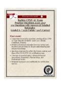 Barkley CPNP-AC Exam Practice Questions 2026&ndash;2027&colon; Complete 250-Q Test Bank with Verified Answers & Detailed Rationales &vert; PNCB Acute Care Pediatric NP Certification Review &vert; 100&percnt; Pass Guarantee&NewLine;&NewLine;