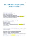 RBT EXAM PRACTICE QUESTIONS&NewLine;WITH SOLUTIONS&NewLine;