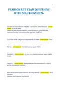 PEARSON RBT EXAM QUESTIONS&NewLine;WITH SOLUTIONS 2026