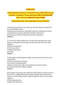 NURS 5433 &NewLine;Comprehensive Resource To Help You Ace 2026-2027 Exams &NewLine;Includes Frequently Tested Questions With ELABORATED &NewLine;100&percnt; Correct COMPLETE SOLUTIONS &NewLine;Guaranteed Pass First Attempt&excl;&excl; Current Update&excl;&excl; 