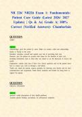 NR 226&sol; NR226 Exam 1&colon; Fundamentals&colon; Patient Care Guide &lpar;Latest 2026&sol; 2027 Update&rpar; &vert; Qs & As&vert; Grade A&vert; 100&percnt; Correct &lpar;Verified Answers&rpar;- Chamberlain