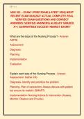 NSG 521 &ndash; EXAM 1 PREP EXAM &lpar;LATEST 2026&rpar; MOST &NewLine;RECENT EXAM 2026&vert;2027 ACTUAL COMPLETE REAL &NewLine;VERIFIED EXAM QUESTIONS AND CORRECT &NewLine;ANSWERS &lpar;VERIFIED ANSWERS&rpar; ALREADY GRADED &NewLine;A&plus; &vert; GUARANTEED SUCCES&excl;&excl; NEWEST EXAM&excl;&excl;&excl;