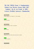 NR 226&sol; NR226 Exam 1&colon; Fundamentals&colon; Patient Care Review &lpar;Latest 2026&sol; 2027 Update&rpar; &vert; Qs & As&vert; Grade A&vert; 100&percnt; Correct &lpar;Verified Answers&rpar;- Chamberlain