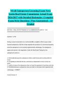 NSAR Salesperson Licensing Exam Nova Scotia Real Estate Commission Actual Exam 2026&sol;2027 with Detailed Rationales &vert; Complete Exam-Style Questions &vert; Pass Guaranteed &ndash; A&plus; Graded&NewLine;&NewLine;