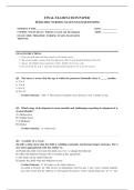 NCLEX PEDIATRICS NURSING EXAM 2026 COMPLETE EXAM QUESTIONS AND ANSWERS 100&percnt; VERIFIED A&plus; GRADE ASSURED&excl;&excl;&excl;&excl;&excl; NEW LATEST UPDATE&excl;&excl;&excl;&excl;&excl;