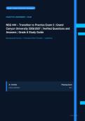  NSG 444 Transition to Practice Exam 2 Actual Exam 2026&sol;2027 &ndash; 100&percnt; Verified &vert; Detailed Rationales &ndash; Pass Guaranteed &ndash; A&plus; Graded