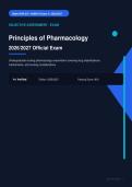 Principles of Pharmacology Exam Actual Exam 2026&sol;2027 &ndash; 100&percnt; Verified &vert; Detailed Rationales &ndash; Pass Guaranteed &ndash; A&plus; Graded