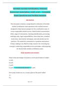 ServSafe Alcohol Certification&comma; National Restaurant Association&comma; 2026&ndash;2027 &ndash; Complete Exam Questions and Verified Answers