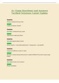 A&plus; Exam Questions and Answers&NewLine;Verified Solutions Latest Update