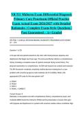 NR 511 Midterm Exam Differential Diagnosis Primary Care Practicum Official Practice Exam Actual Exam 2026&sol;2027 with Detailed Rationales &vert; Complete Exam-Style Questions &vert; Pass Guaranteed &ndash; A&plus; Graded&NewLine;&NewLine;