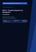  NR 571 Complex Diagnosis and Management in Acute Care Midterm Actual Exam 2026&sol;2027 &ndash; 100&percnt; Verified &vert; Detailed Rationales &ndash; Pass Guaranteed &ndash; A&plus; Graded